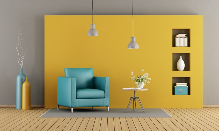 زرد در طراحی داخلی