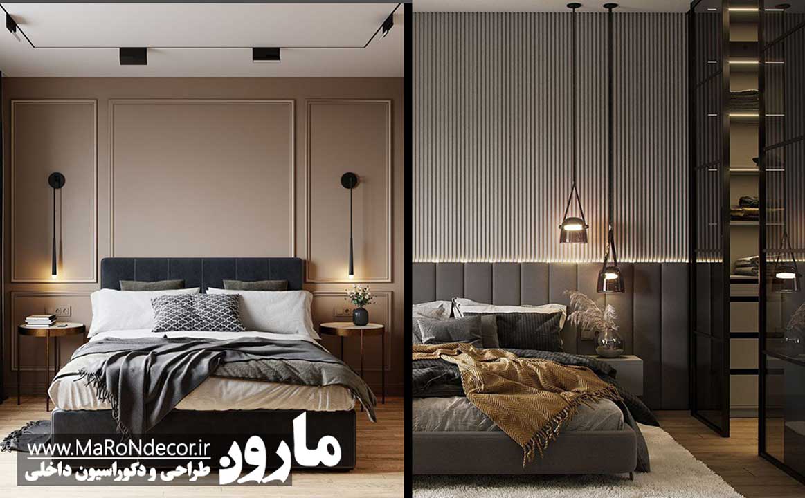 محل قرارگیری تخت در دکوراسیون داخلی اتاق خواب